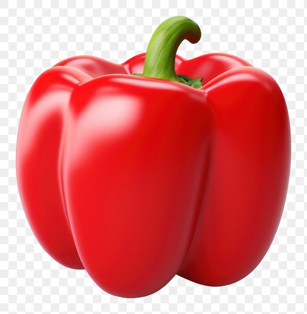 PNG Red bell pepper vegetable plant food. AI generated Image by rawpixel.
