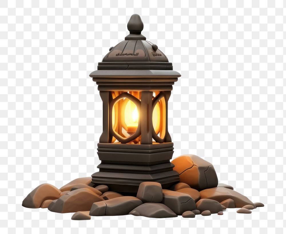 PNG Lantern grave stone lamp white background. AI generated Image by rawpixel.