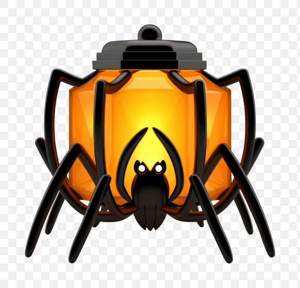 PNG Spider lantern arachnid cartoon. AI generated Image by rawpixel.