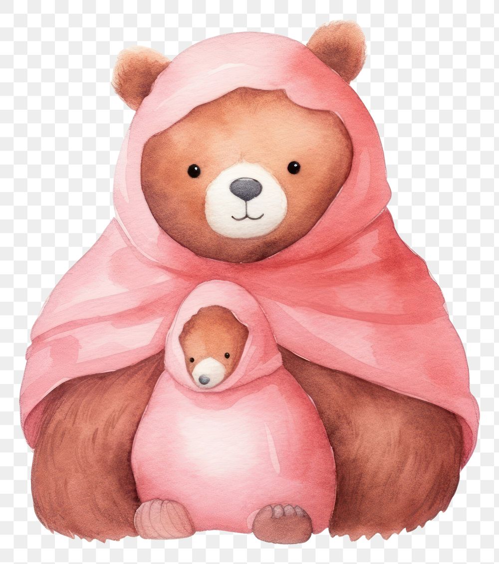 PNG Mother bear cartoon mammal cute. 