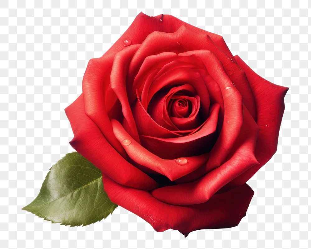 PNG Rose red realistic flower. 