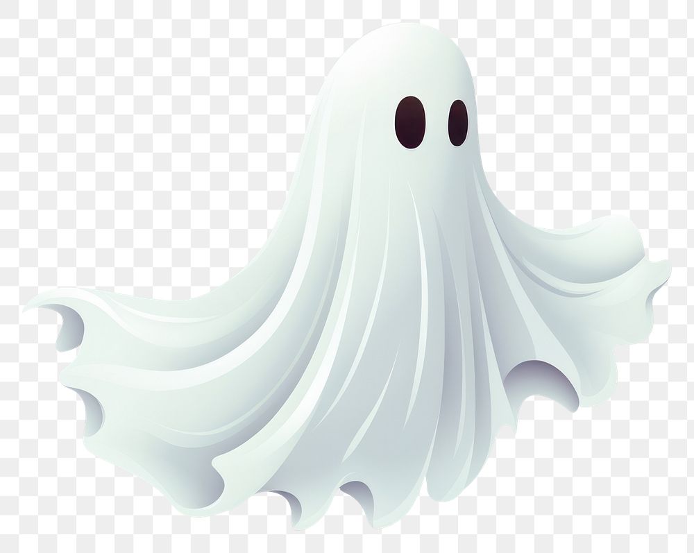 PNG White ghost halloween cartoon celebration. AI generated Image by rawpixel.