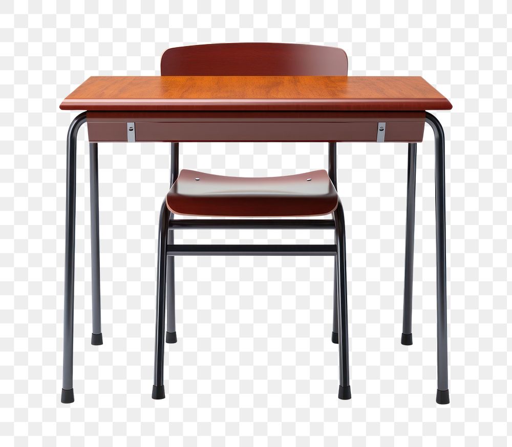 PNG School desk furniture table. AI generated Image by rawpixel.