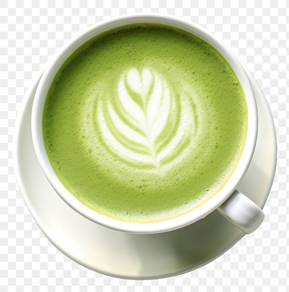 PNG  Matcha latte cup coffee drink. AI generated Image by rawpixel.