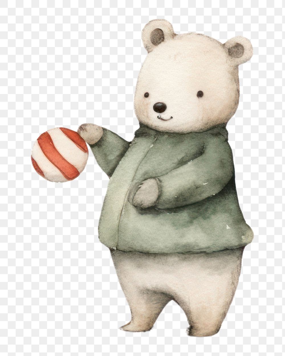 PNG Ball bear football cartoon. AI generated Image by rawpixel.