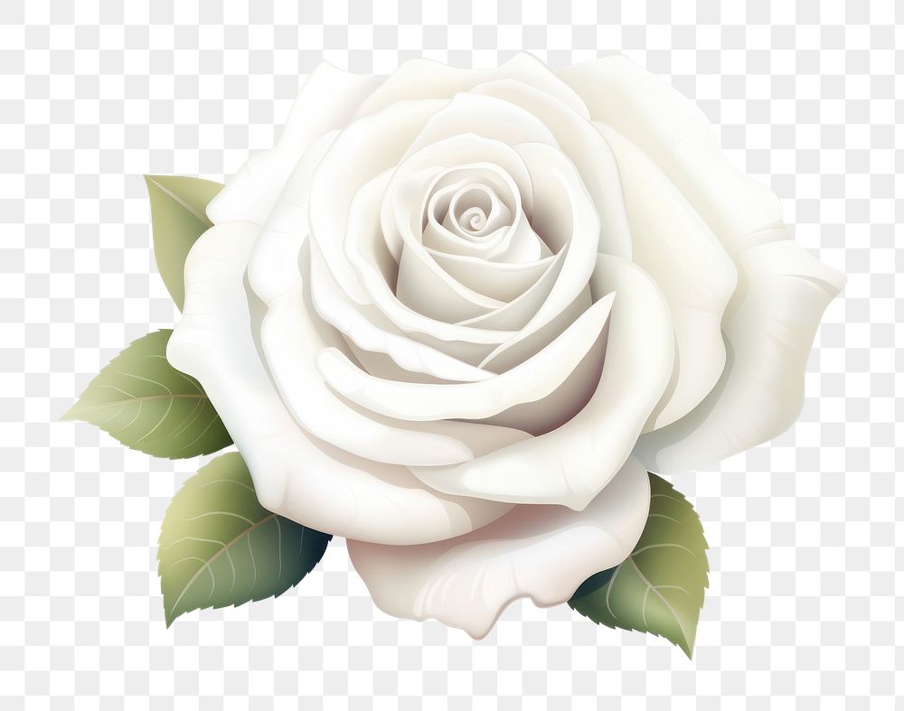 PNG Rose flower plant white. AI generated Image by rawpixel.
