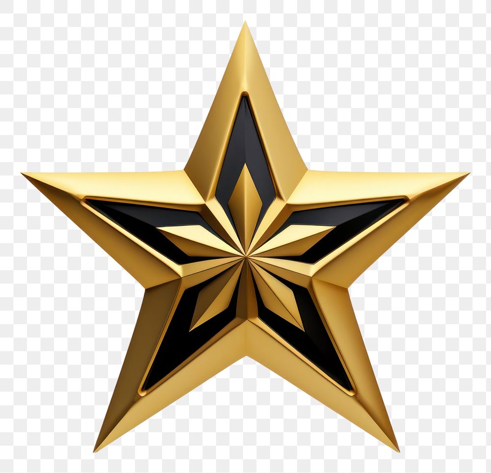 PNG Gold symbol star white background. AI generated Image by rawpixel.