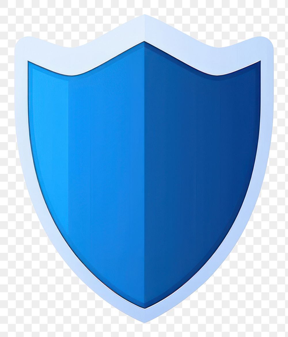 PNG Shield logo blue protection. AI generated Image by rawpixel.