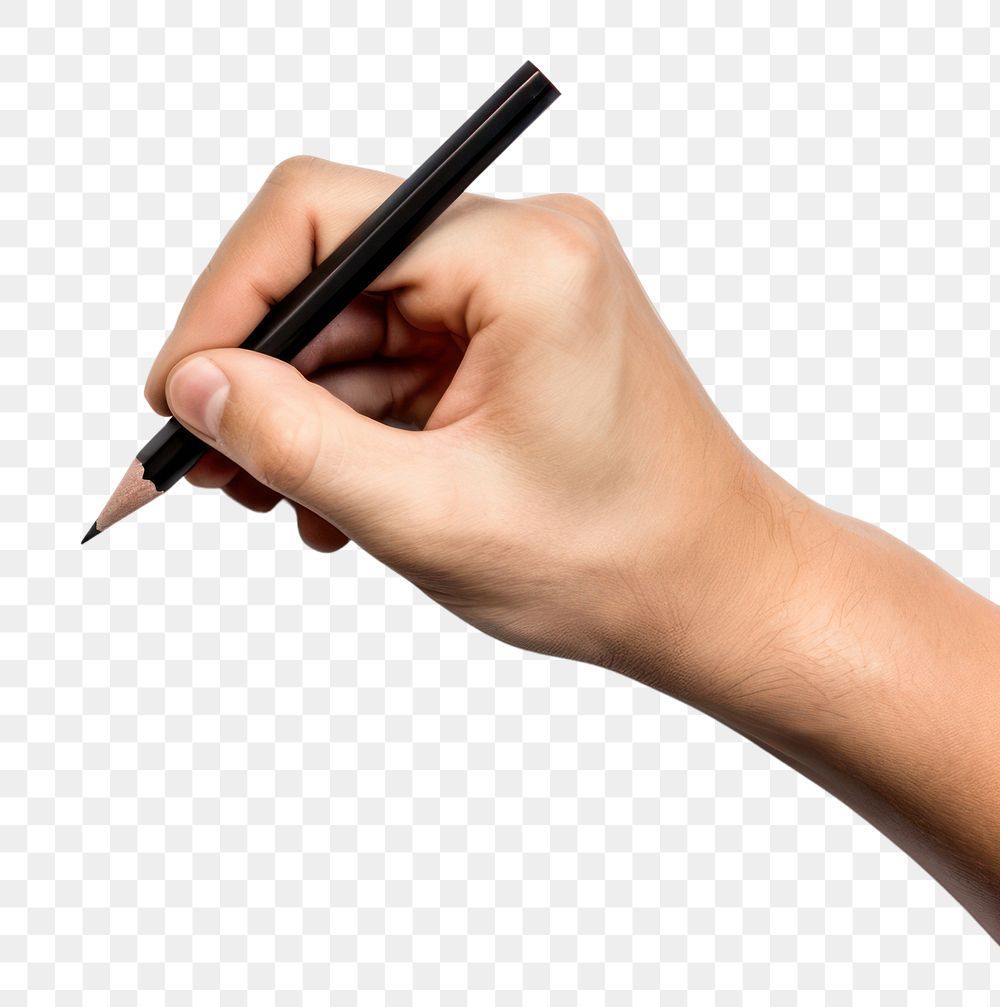 PNG Pen writing pencil hand AI generated Image by rawpixel