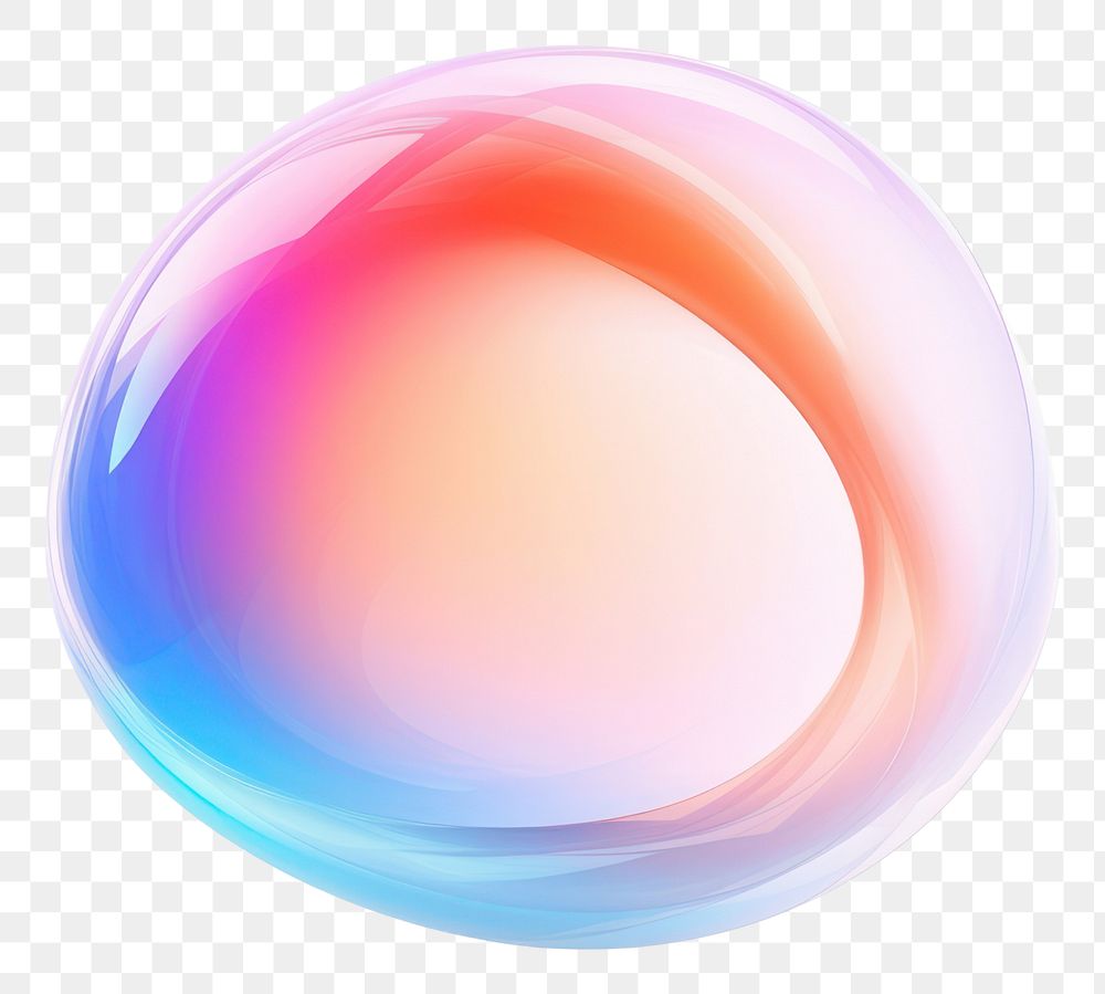 PNG Abstract vibrant blurry Gradient Energy bubble sphere simplicity. 