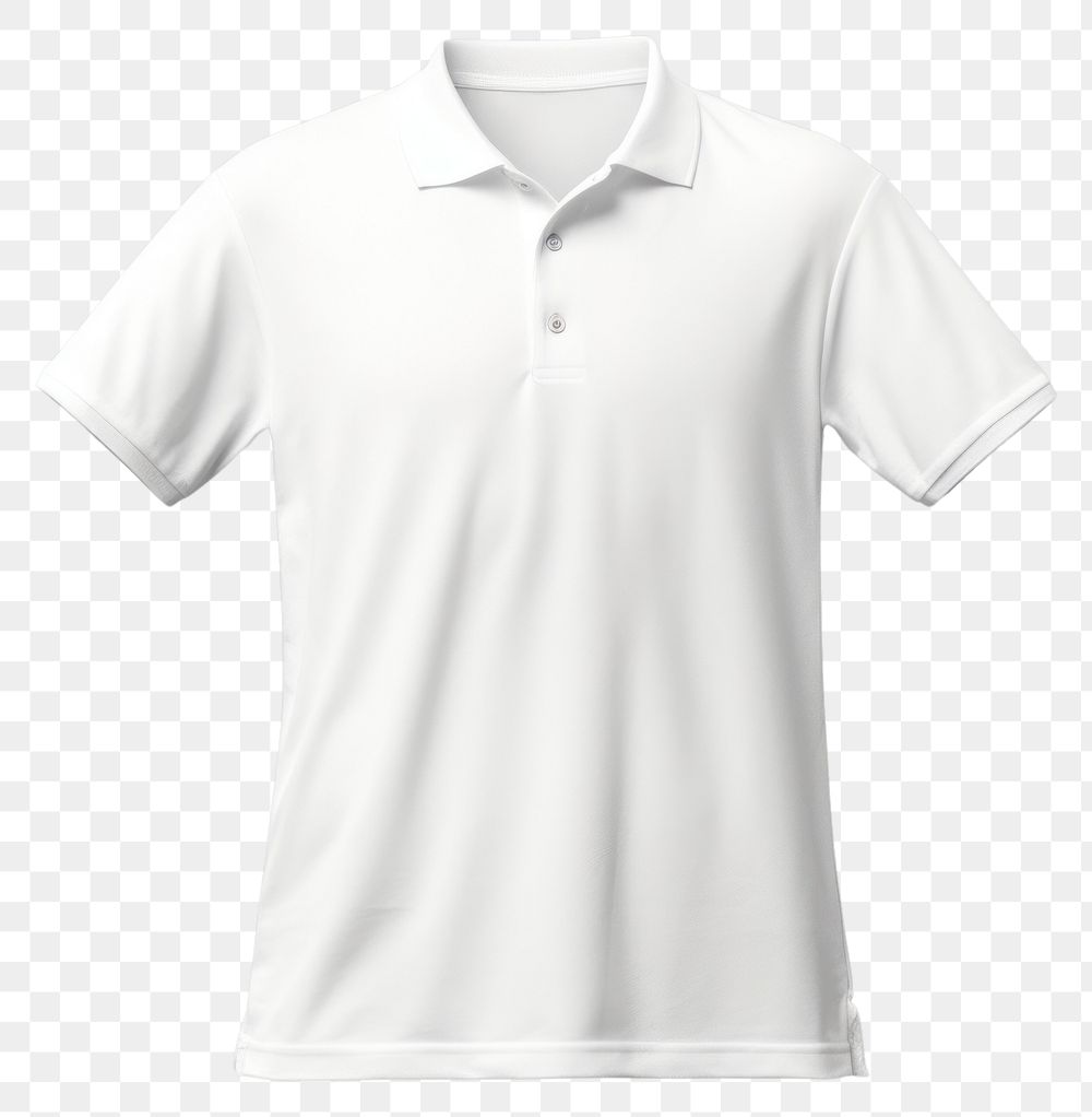 PNG Polo shirt t-shirt sleeve white. 