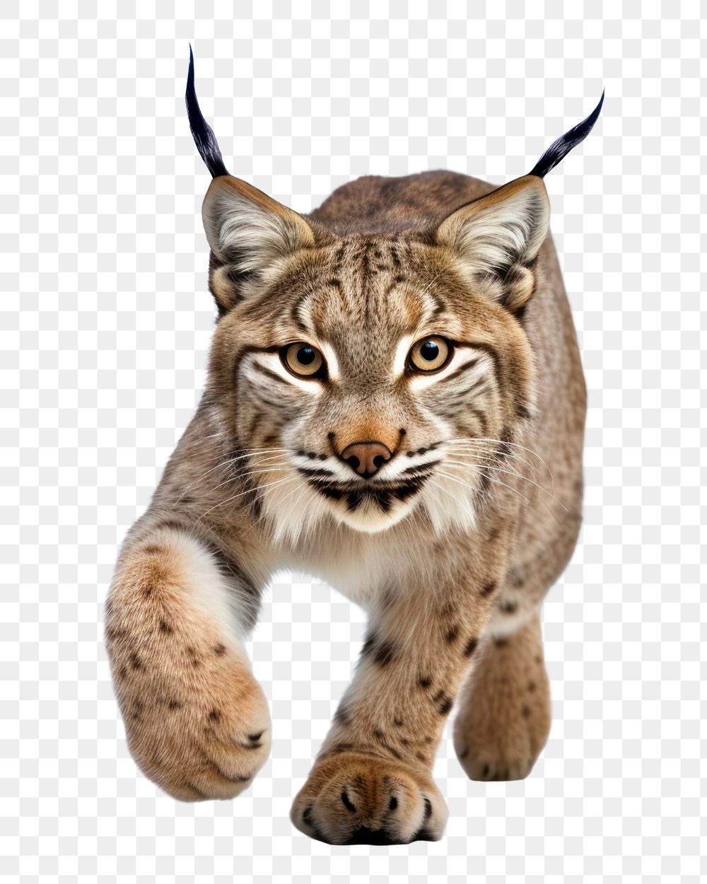 PNG Eurasian lynx wildlife animal mammal. AI generated Image by rawpixel.