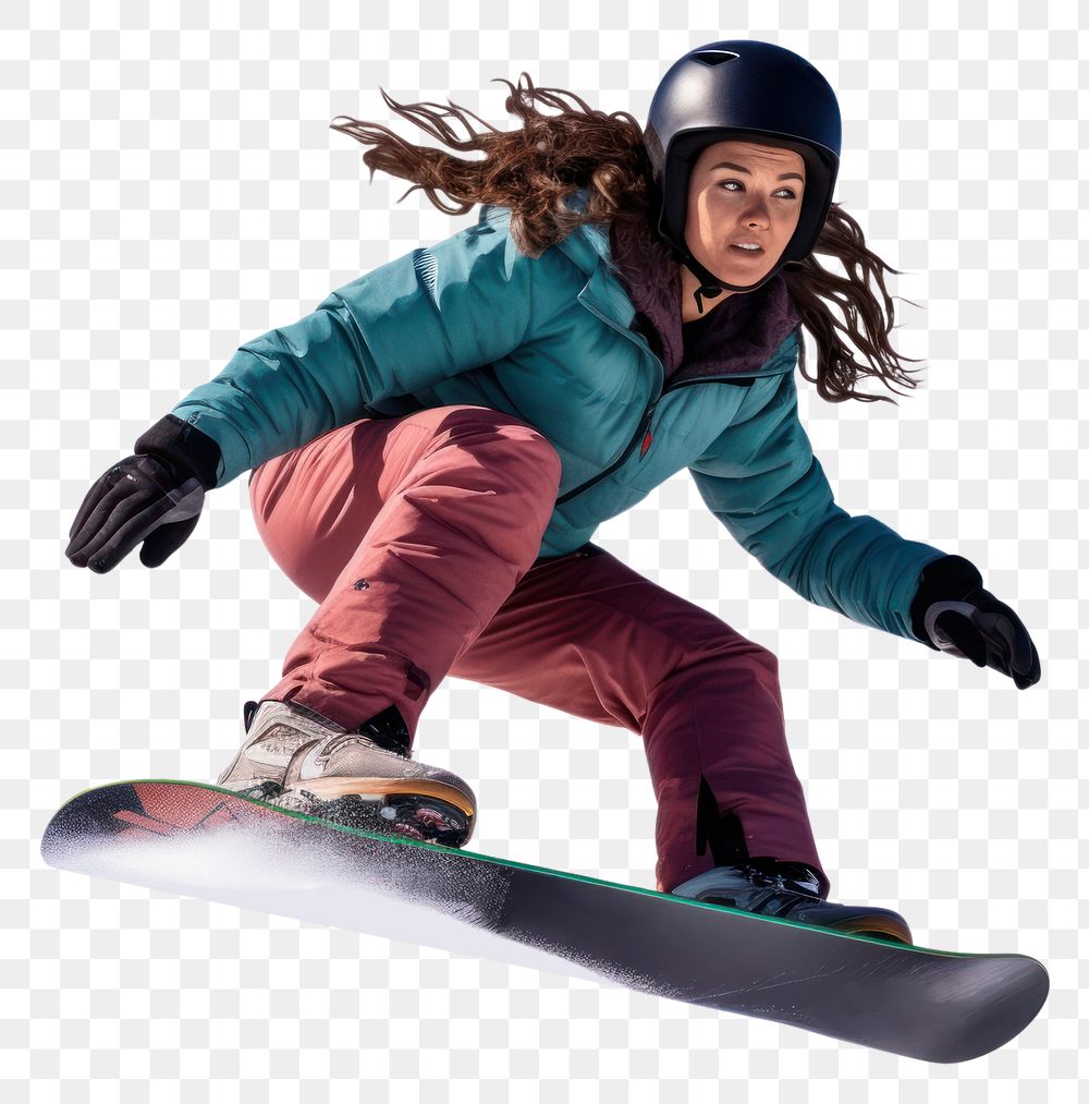 PNG Snow snowboarding recreation adventure. AI generated Image by rawpixel.