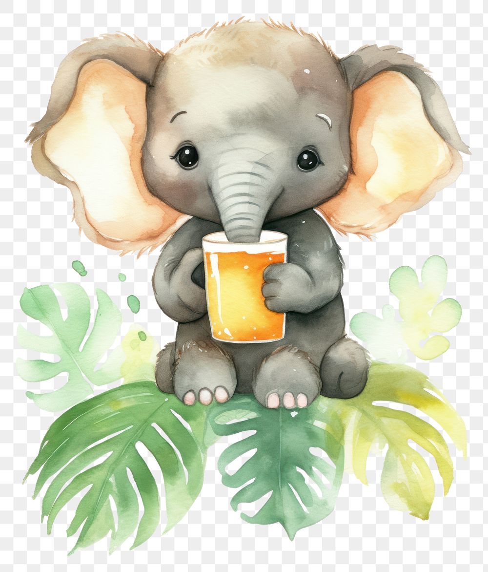 PNG Animal elephant cartoon mammal. AI generated Image by rawpixel.