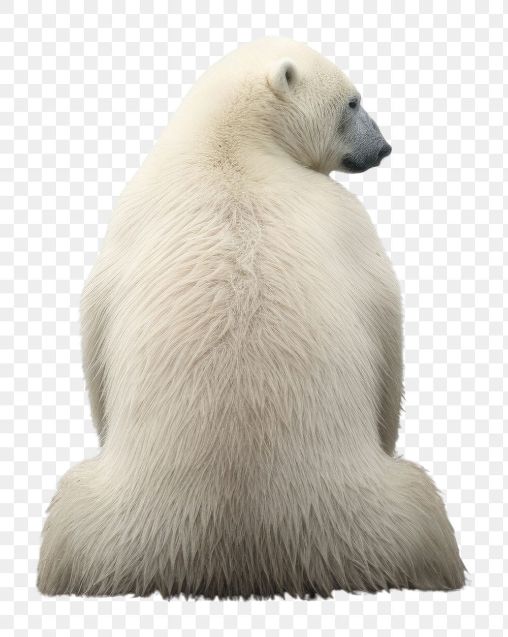 PNG Polar bear sitting wildlife animal mammal. AI generated Image by rawpixel.