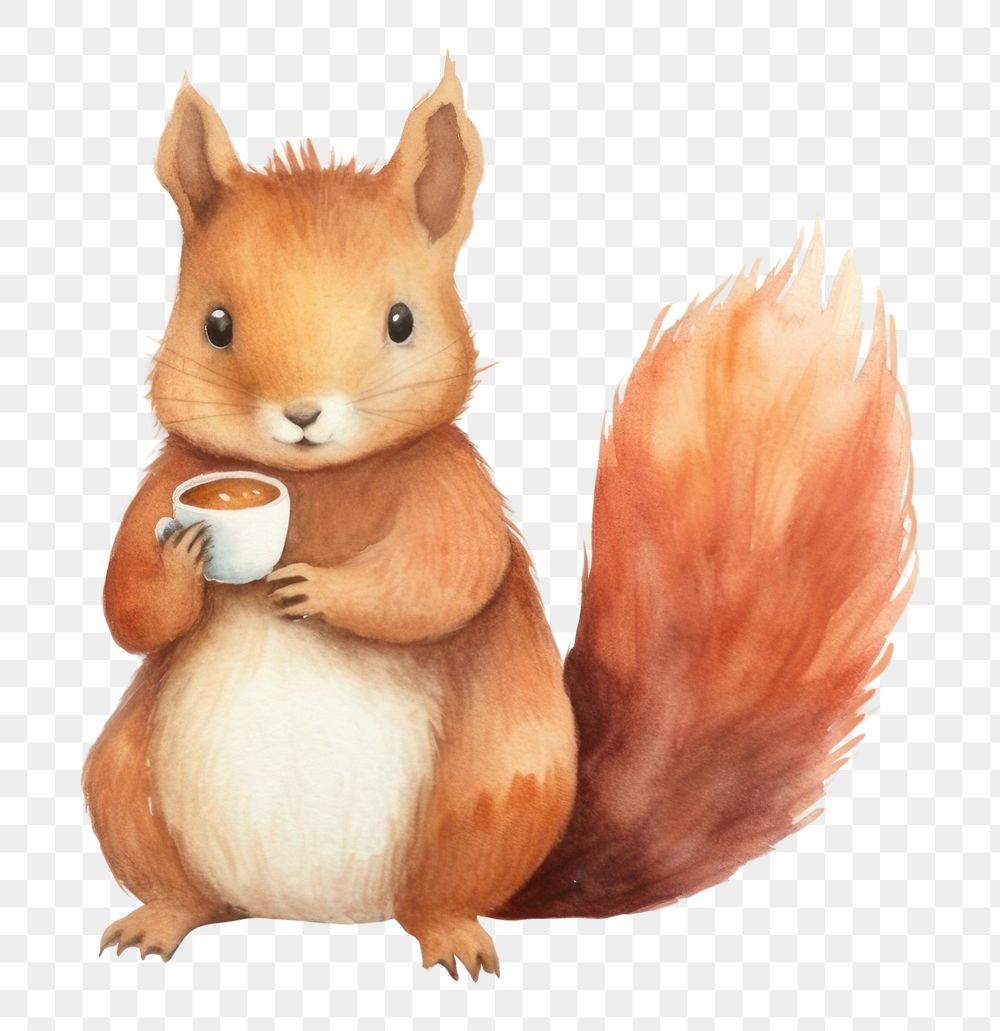 PNG Red squirrel animal rodent mammal. AI generated Image by rawpixel.