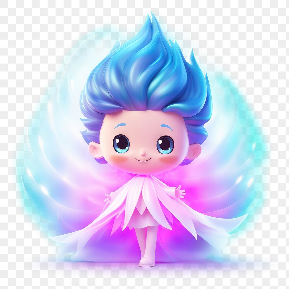 PNG Human aura cute doll toy. AI generated Image by rawpixel.