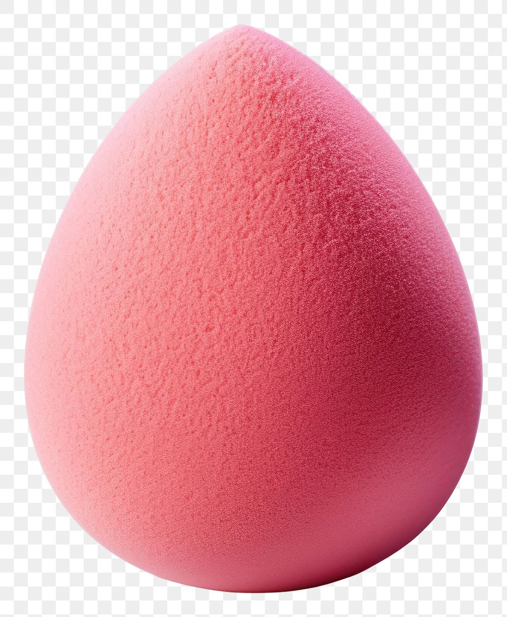PNG Blending foundation sponge pink egg white background. AI generated Image by rawpixel.