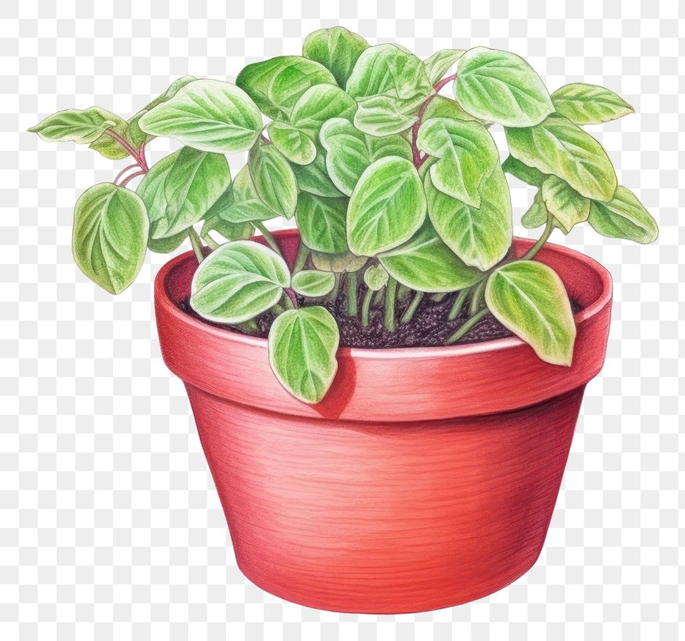 PNG Plant herbs leaf pot. AI generated Image by rawpixel.