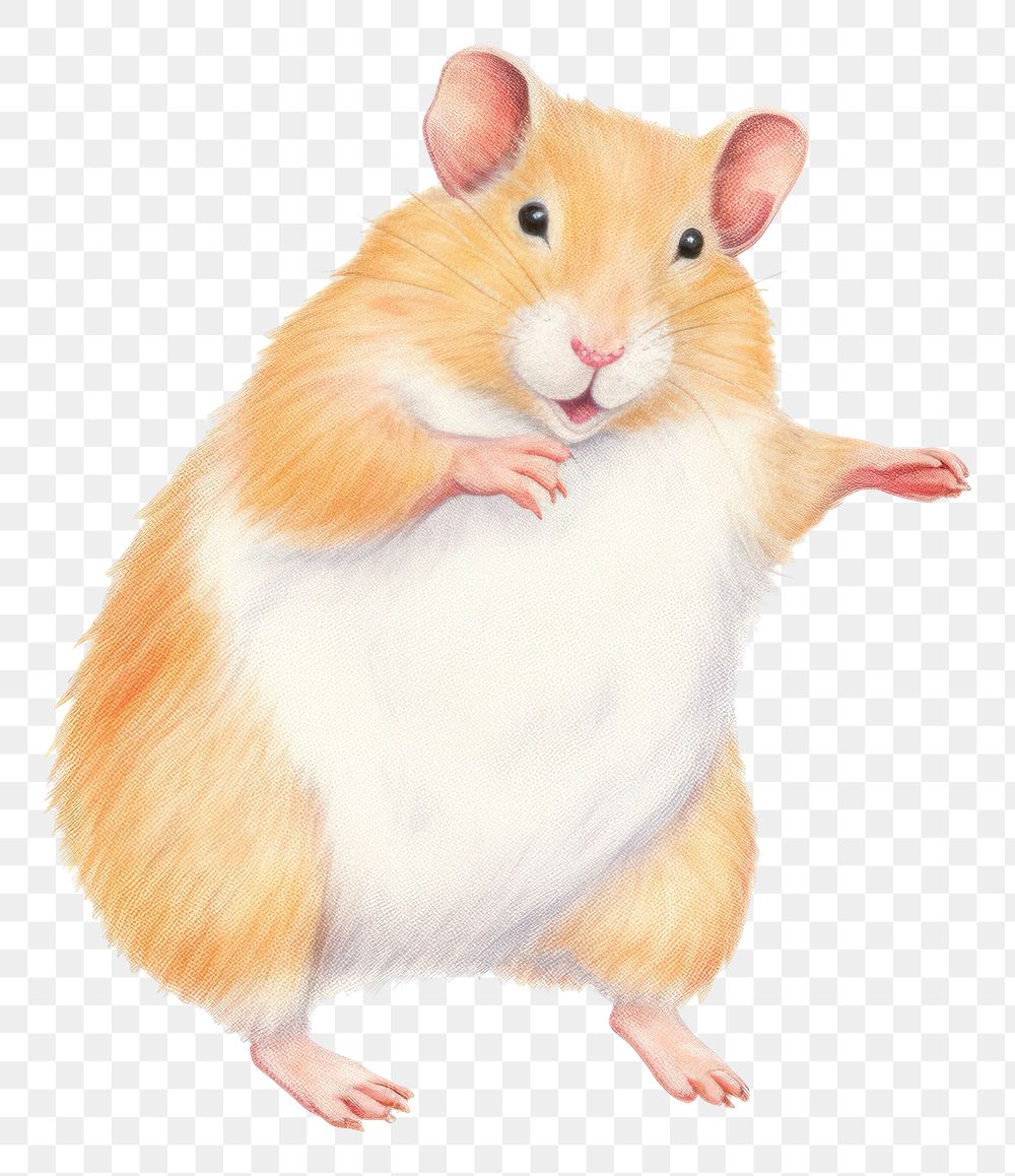 PNG Hamster dancing rat rodent animal. AI generated Image by rawpixel.