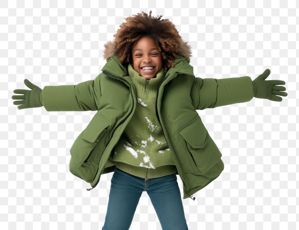 PNG Jacket snow portrait winter. AI generated Image by rawpixel.
