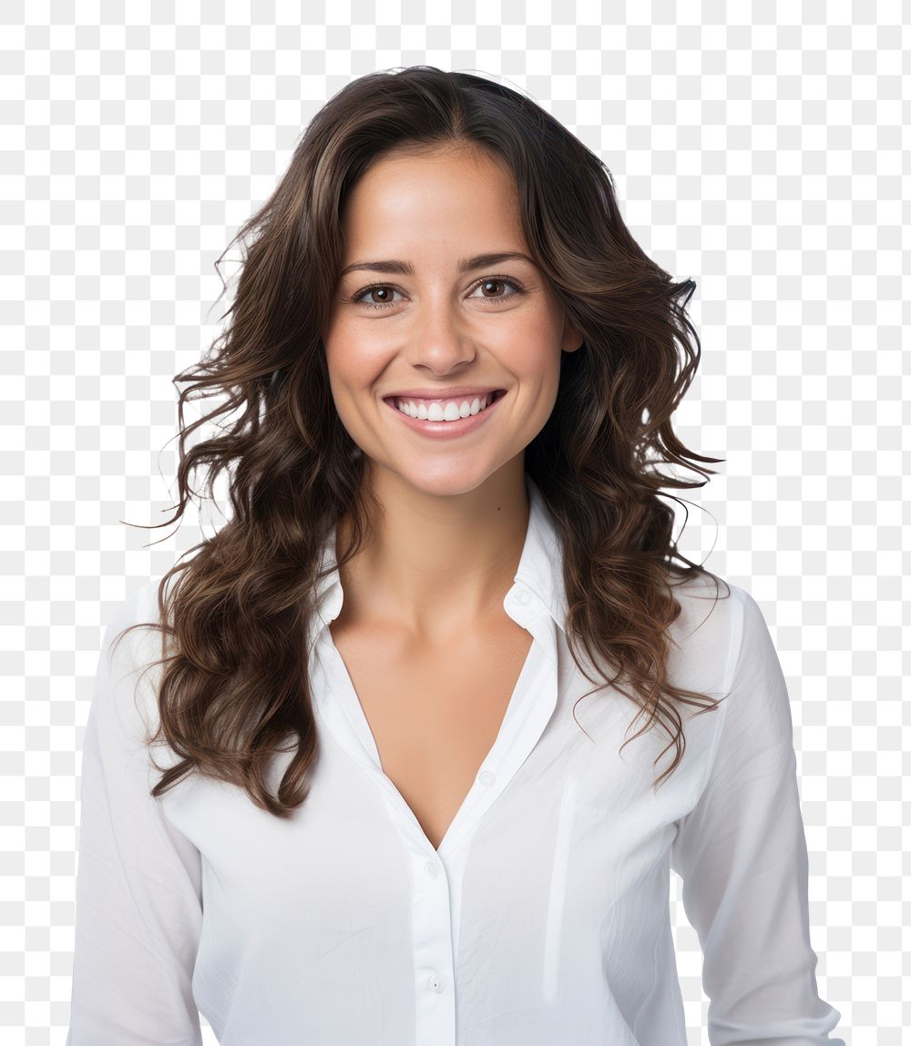 PNG Woman smiling portrait photography adult. AI generated Image by rawpixel.