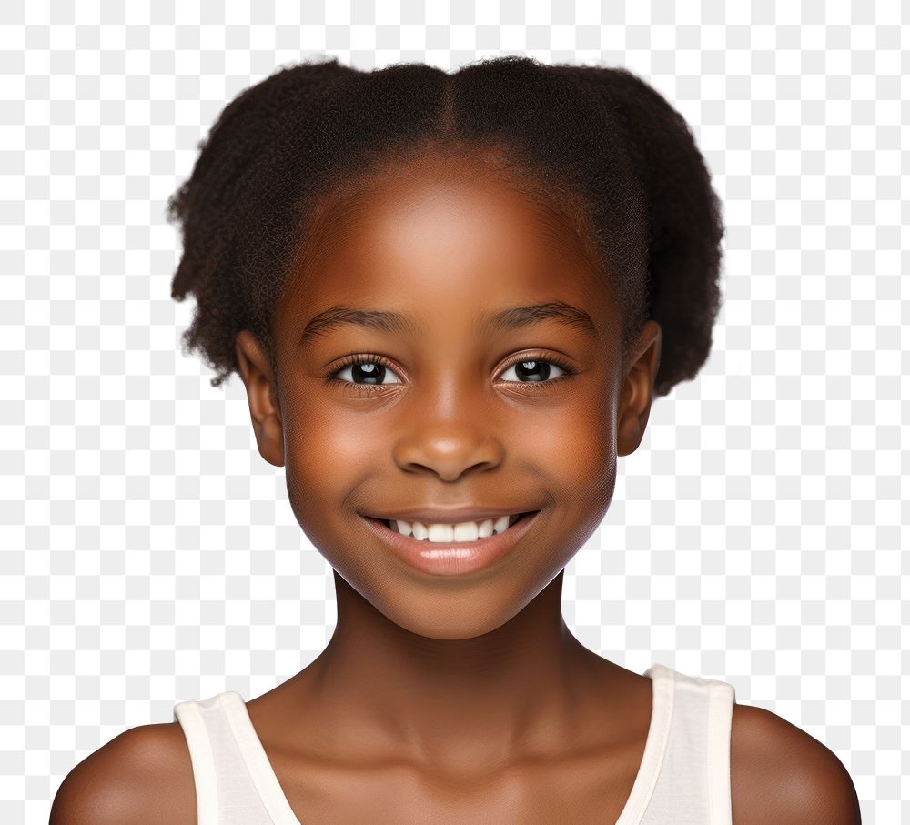 PNG Girl smiling portrait photography child. AI generated Image by rawpixel.