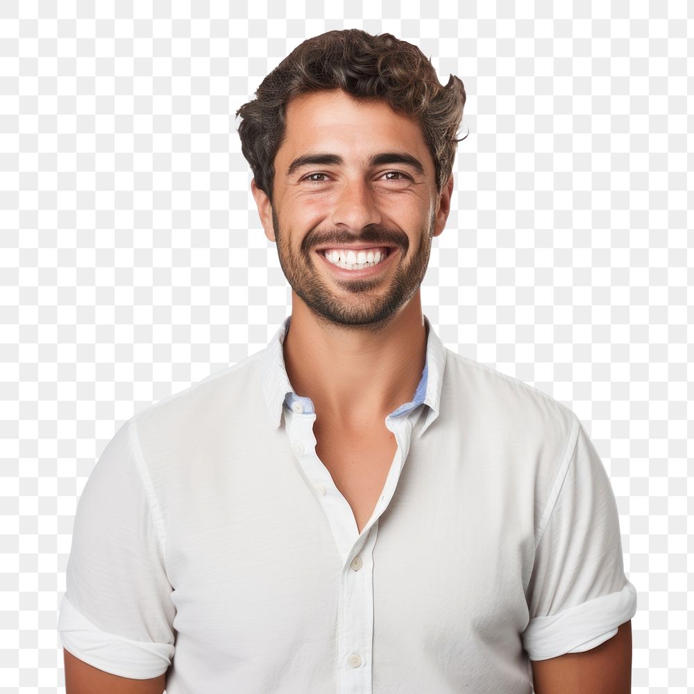 Man smiling laughing portrait shirt