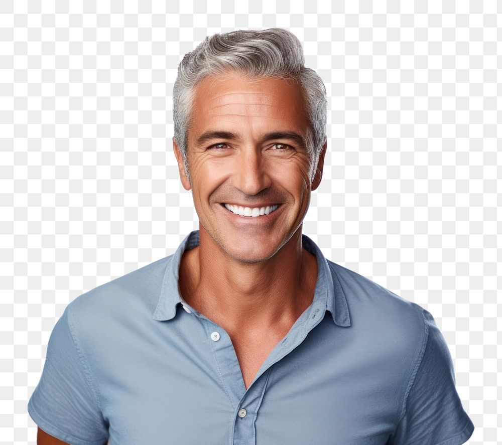 PNG Man smiling portrait laughing adult. AI generated Image by rawpixel.