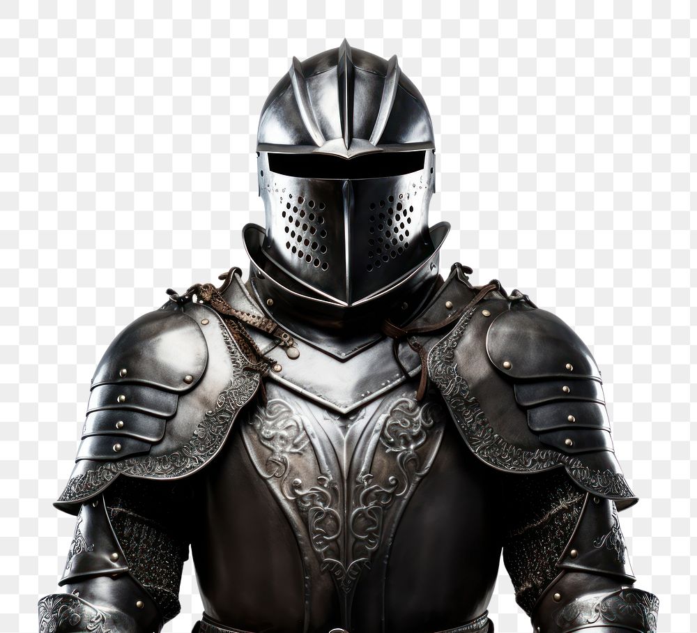 PNG Knight medieval helmet armor. AI generated Image by rawpixel.