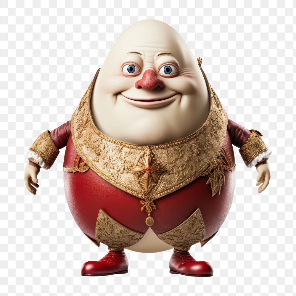PNG King humpty dumpty figurine toy white background. AI generated Image by rawpixel.