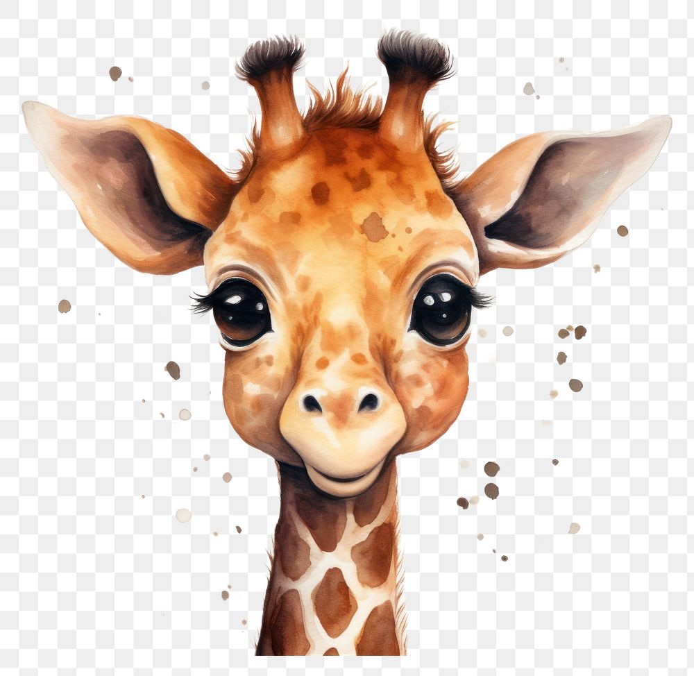 PNG Baby Giraffa animal wildlife giraffe. AI generated Image by rawpixel.