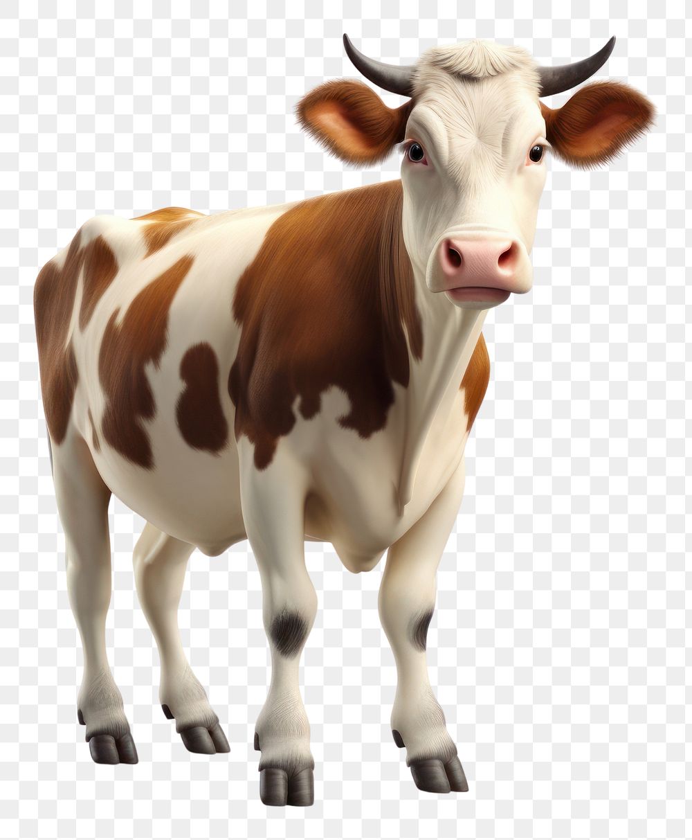 PNG Cow livestock mammal animal. AI generated Image by rawpixel.