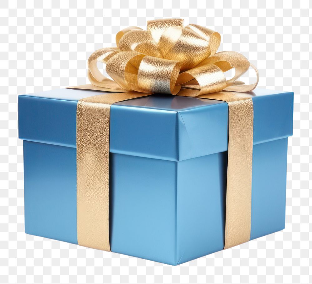 PNG  Gift box blue 