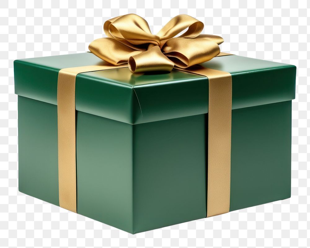 PNG  Gift box green 