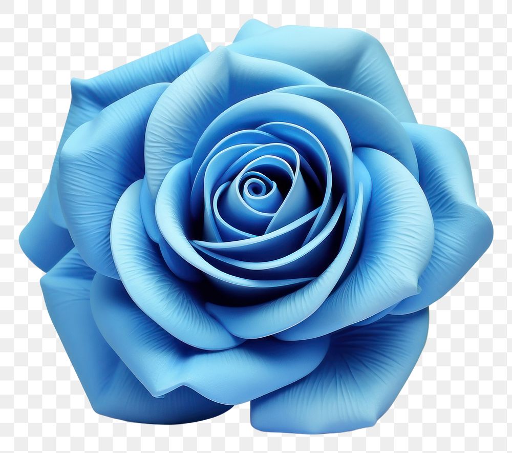 PNG Rose flower plant blue. AI generated Image by rawpixel.