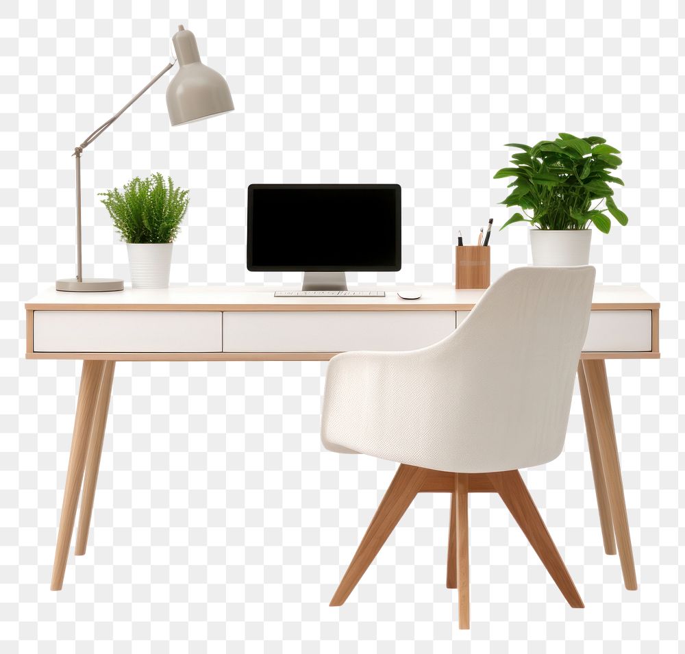 PNG  Modern working desk furniture computer table