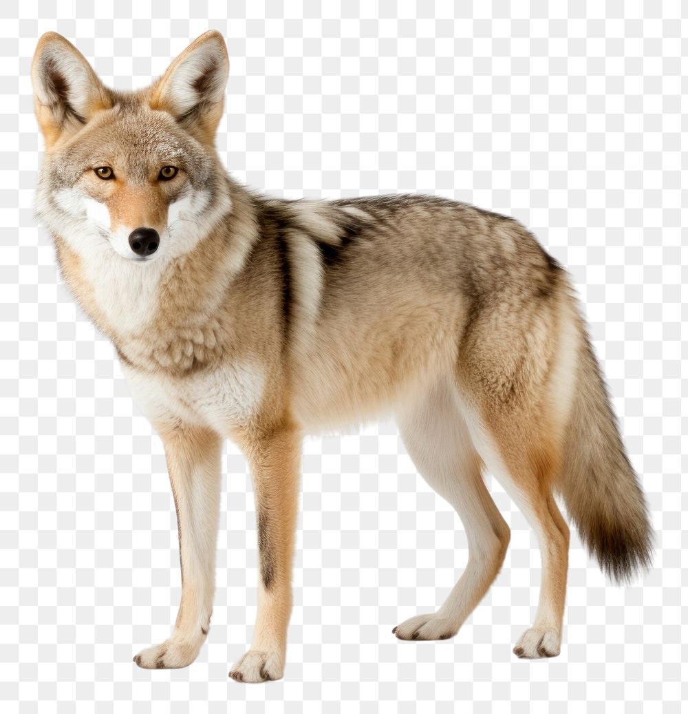 PNG Coyote wildlife animal mammal. AI generated Image by rawpixel.