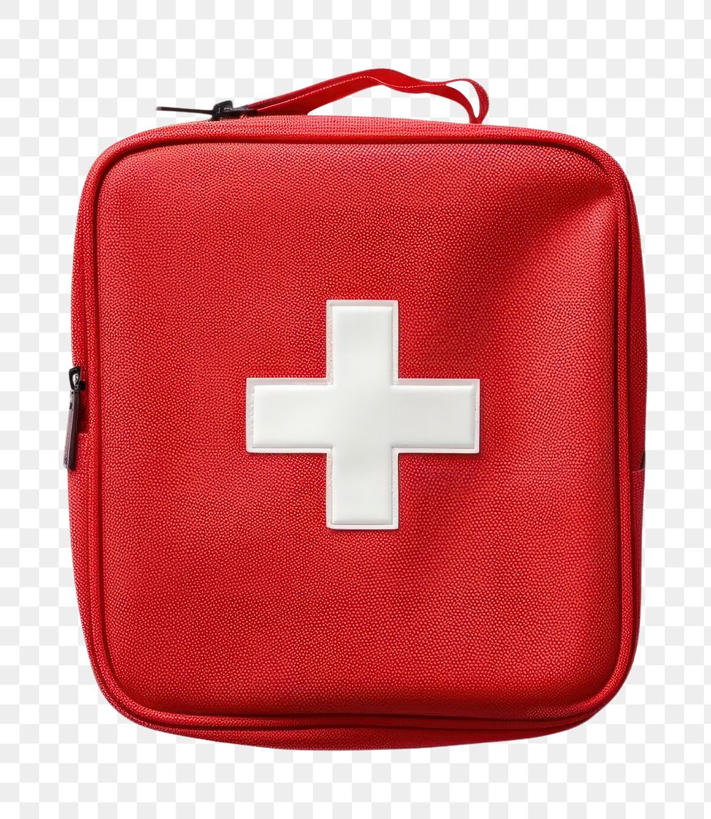 PNG Emergency first aid bag medicine symbol sign. 