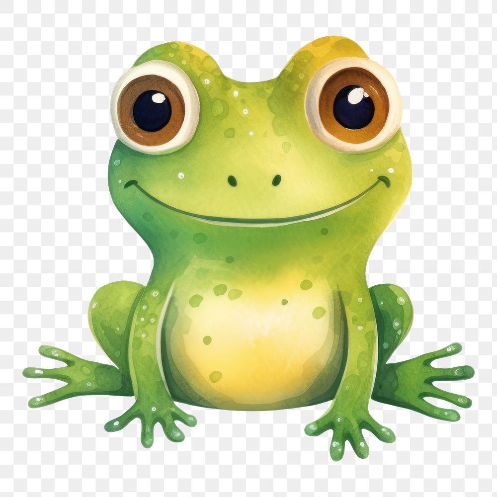 PNG Frog amphibian cartoon animal. 