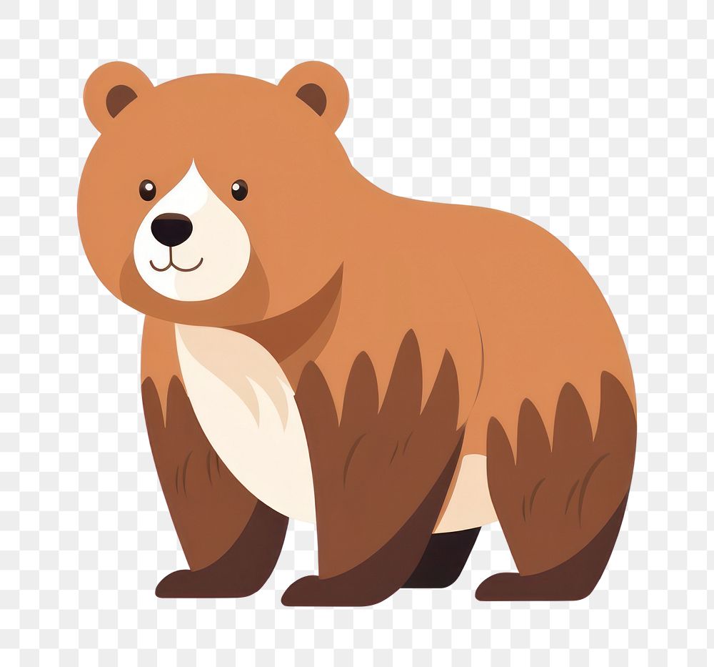 PNG A bear wildlife mammal animal. AI generated Image by rawpixel.