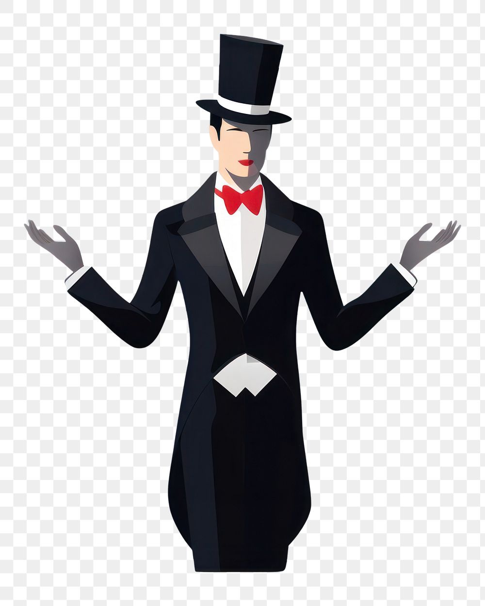 PNG Magician tuxedo adult white background. AI generated Image by rawpixel.