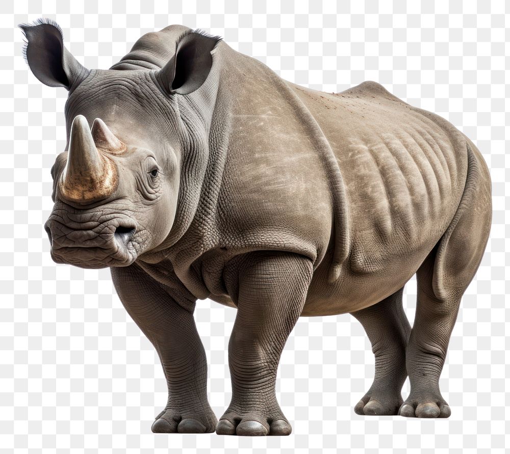 PNG Rhinoceros animal wildlife mammal. AI generated Image by rawpixel.
