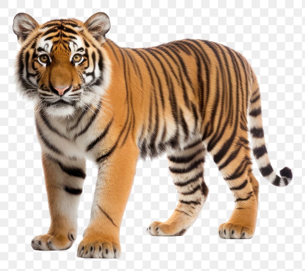 PNG A tiger wildlife animal mammal. AI generated Image by rawpixel.