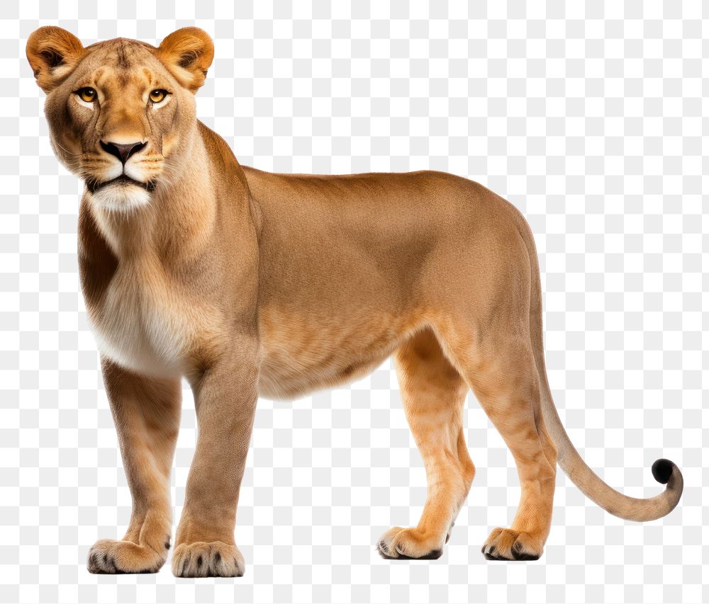 PNG Lioness wildlife mammal animal. AI generated Image by rawpixel.