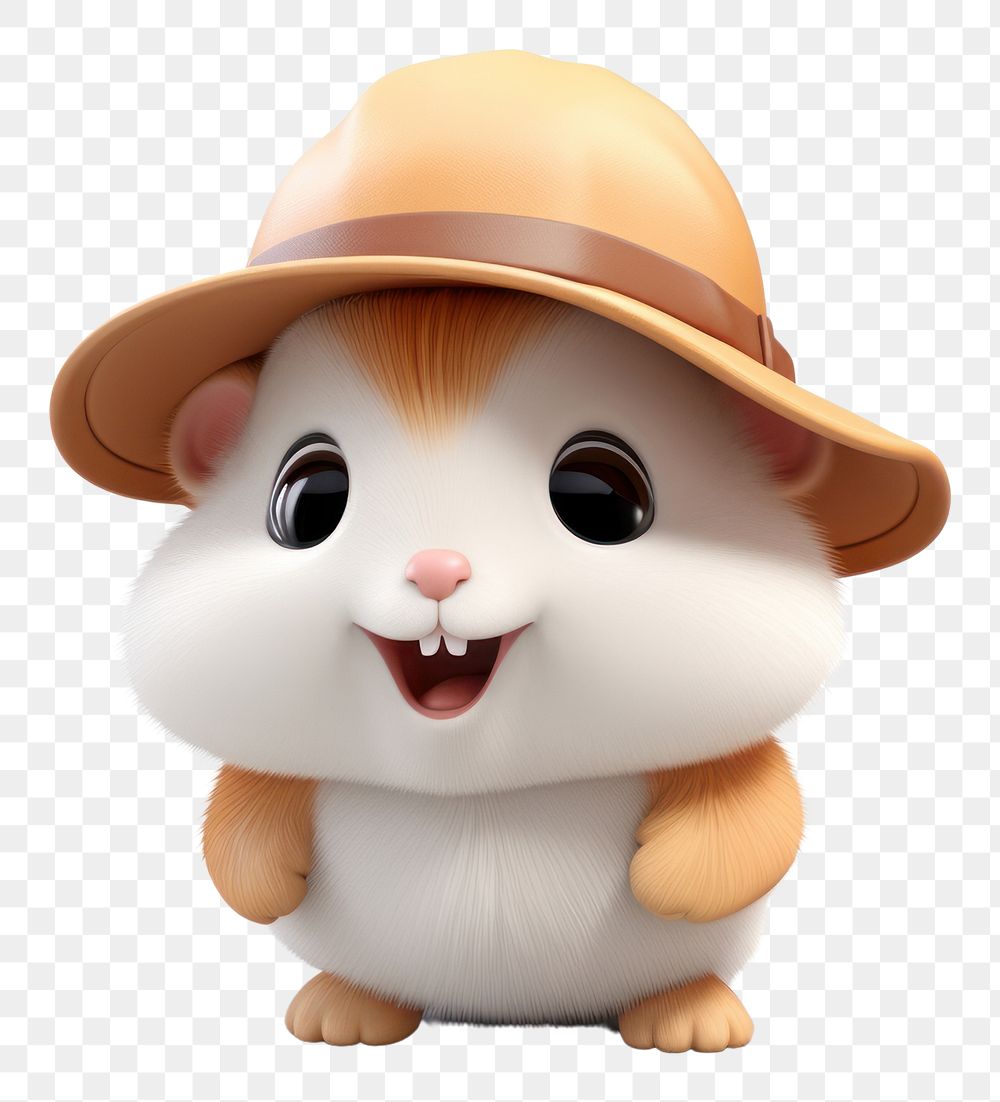 PNG Hamster figurine cartoon nature. AI generated Image by rawpixel.