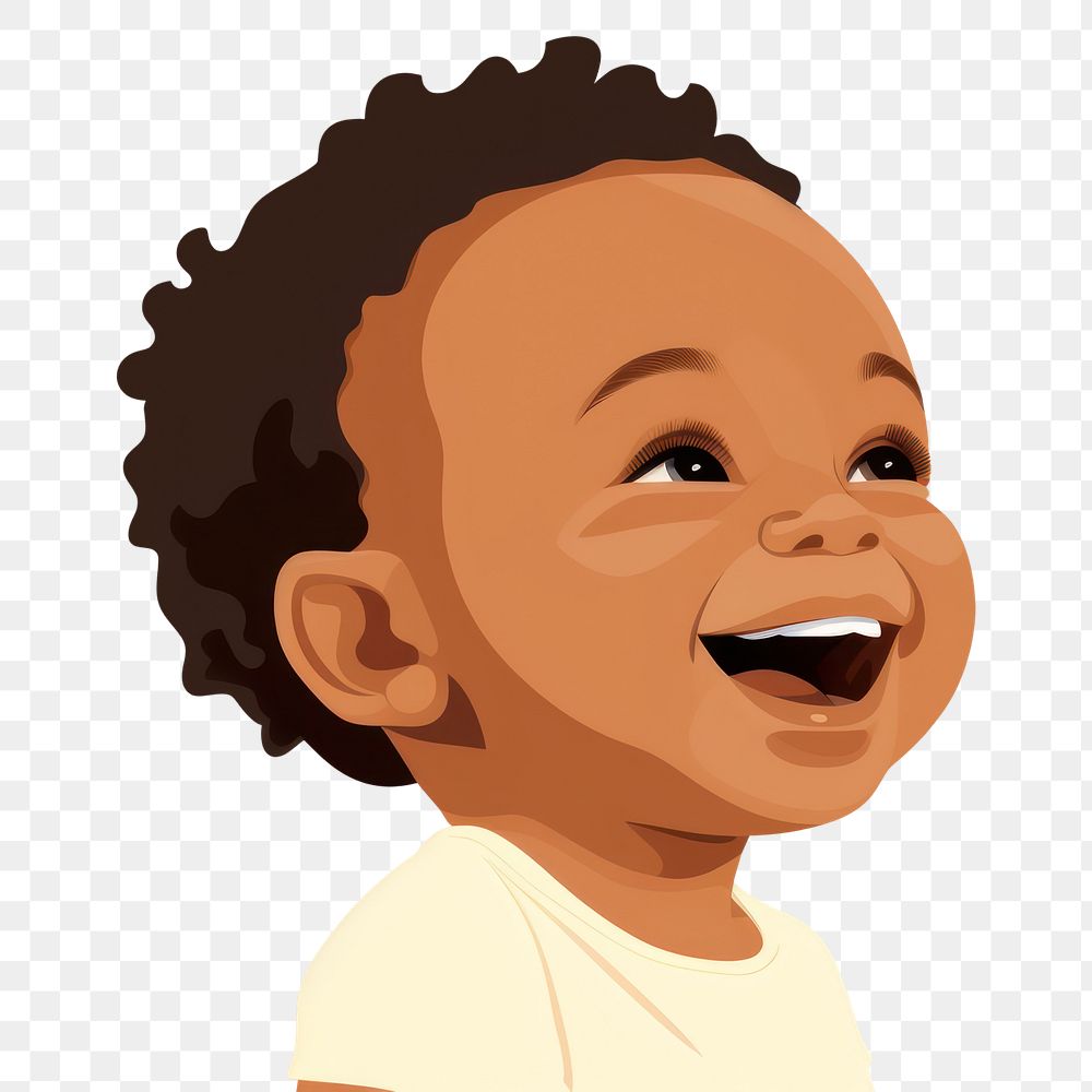 PNG African american baby laughing | Free PNG - rawpixel