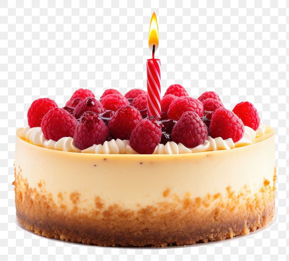 PNG  Birthday cake cheesecake raspberry birthday. AI generated Image by rawpixel.