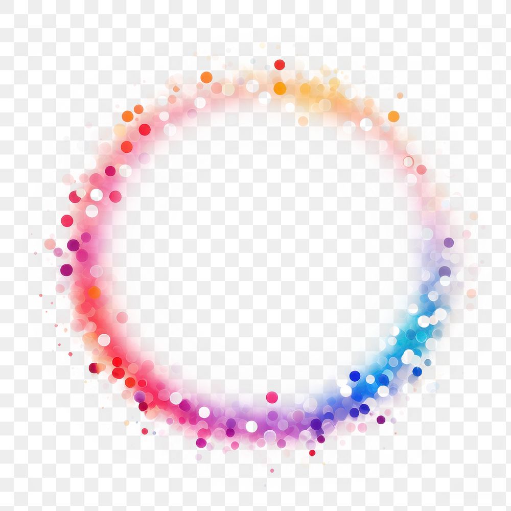 PNG Circle shape bokeh element effect, transparent background