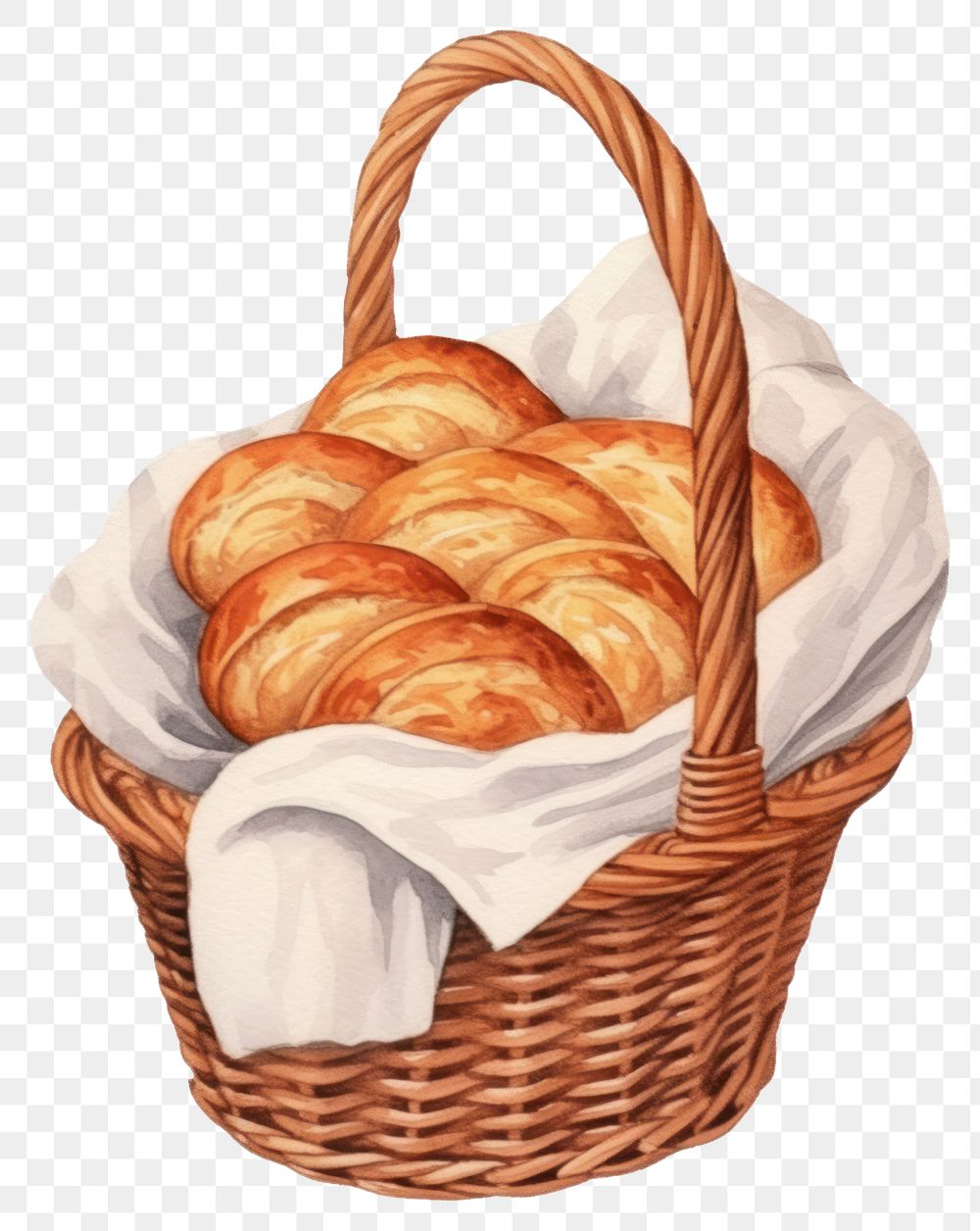 PNG Elephant chef basket bread food. AI generated Image by rawpixel.